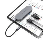 Hub Multipuertos Adam Elements - Tipo : USB-C - 4 en 1 - Space Gray. - Imagen 4