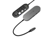 Hub Multipuertos Adam Elements - Tipo : USB-C - 4 en 1 - Space Gray. - Imagen 2