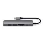 Hub Multipuerto Satechi - Space Gray - 6 en 1 - Tipo : USB-C - Slim Multimedia V2. - Imagen 4