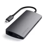 Hub Multipuerto Satechi Tipo : USB-C / V2 / 8 en 1 - 4K - Ethernet - Gris Espacial. - Imagen 4