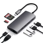 Hub Multipuerto Satechi Tipo : USB-C / V2 / 8 en 1 - 4K - Ethernet - Gris Espacial. - Imagen 2