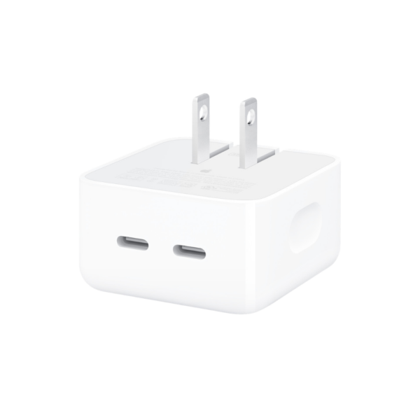Adaptador de Corriente Compacto Apple de 35W con Dos Puertos USB-C