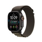 Apple Watch Ultra 4 - Black - Alpine loop : Dark Olive