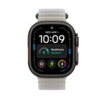 Apple Watch Ultra 4 - Black - Ocean Band : Translucent Gray - Imagen 2