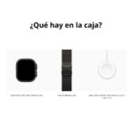 Apple Watch Ultra 4 - Black - Titanium Milanese Loop : Black - Imagen 3